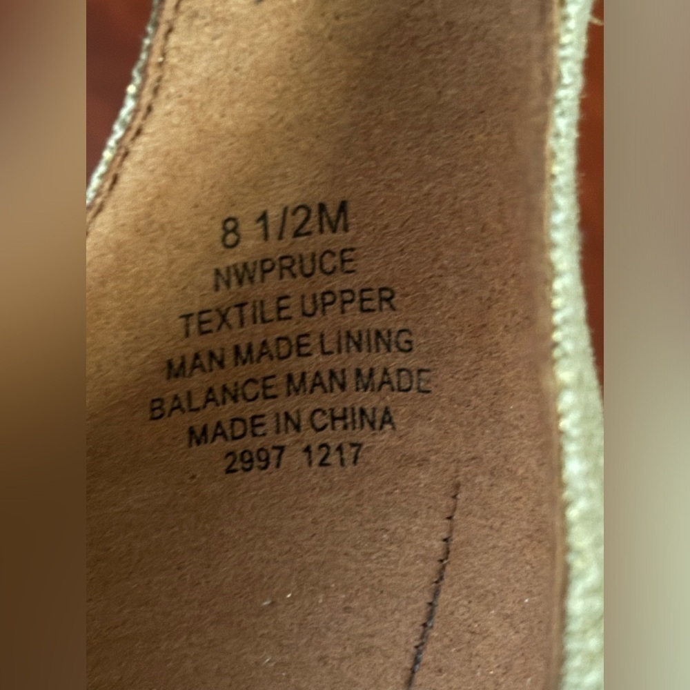 Nine West Gold Pruce Linen heels - Picture 9 of 10